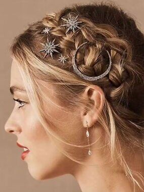 Sun and Moon Hair Clip Set